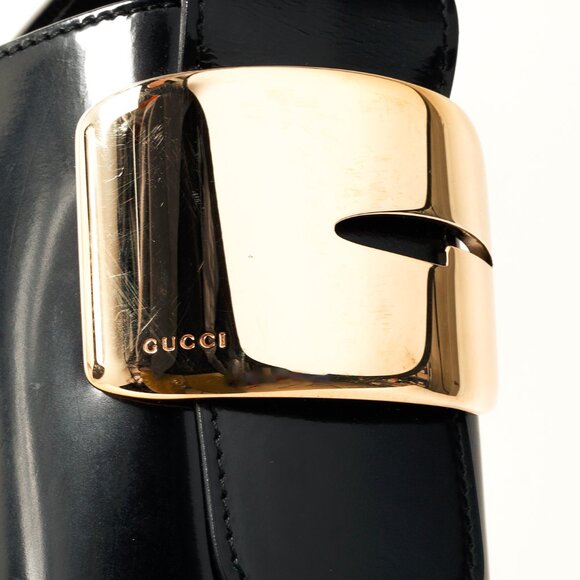 Gucci Tom Ford Era Patent Leather G-Hardware Bucket Bag - Picture 9 of 13